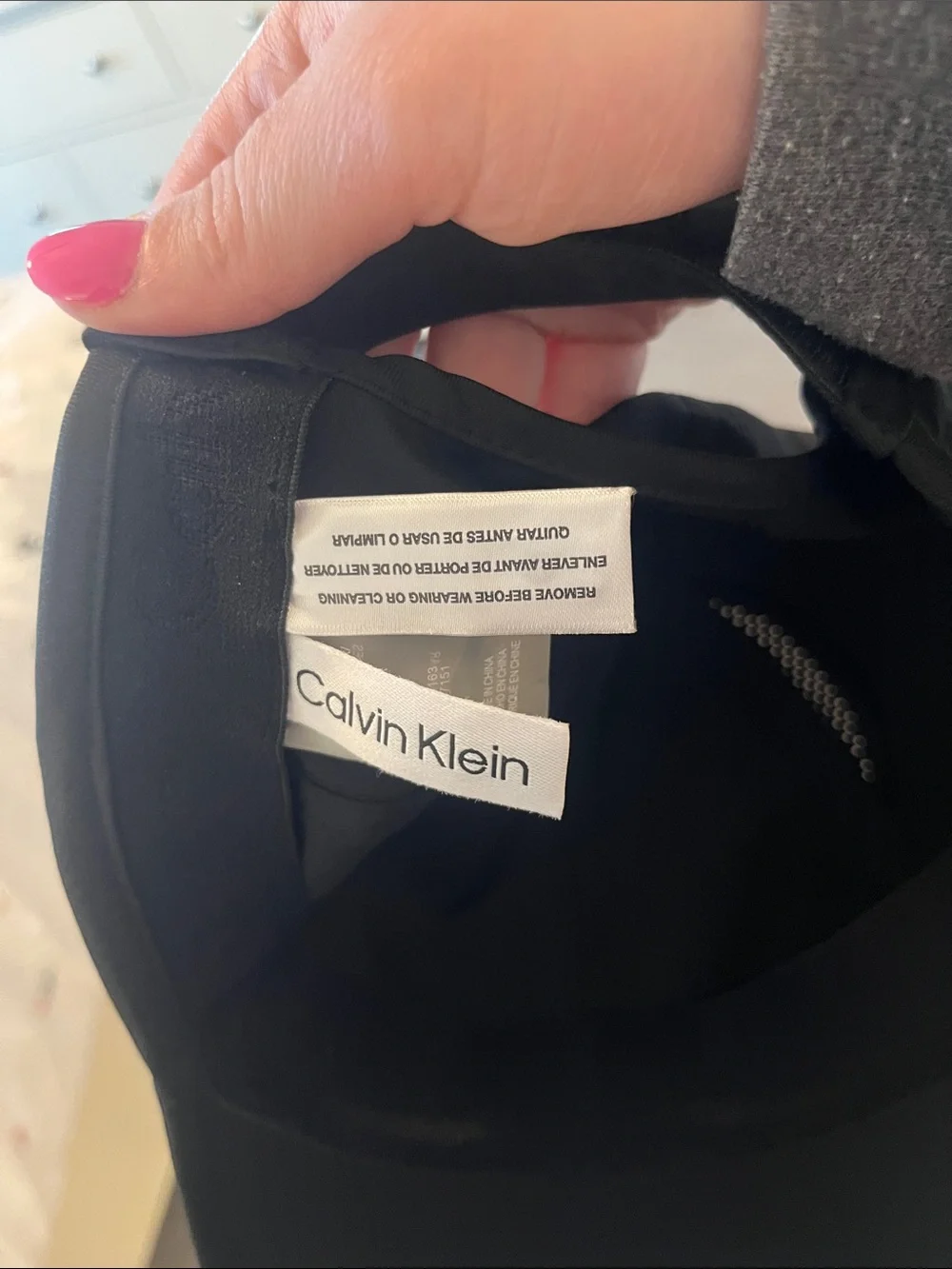 Calvin Klein Black Logo Baseball Cap